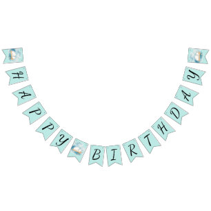Baby Polar Bear Sleeping Birthday Party Bunting