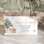 Baby Polar Bear Winter Books for Baby Ticket Enclosure Card<br><div class="desc">The Baby Polar Bear Winter Books for Baby Ticket Enclosure Card is a charming and whimsical design, ideal for a cosy winter-themed celebration. At the heart of the items is an adorable polar bear, whose soft, cuddly appearance evokes warmth and joy. The bear, surrounded by gently falling snowflakes, creates a...</div>