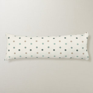 Baby polka dot pattern in blue tones body cushion