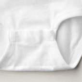 Baby Poppins Baby Bodysuit (Detail - Bottom (in White))