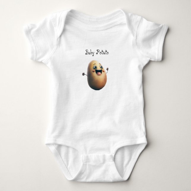Baby Potato Customisable Cute Loving Bodysuit (Front)