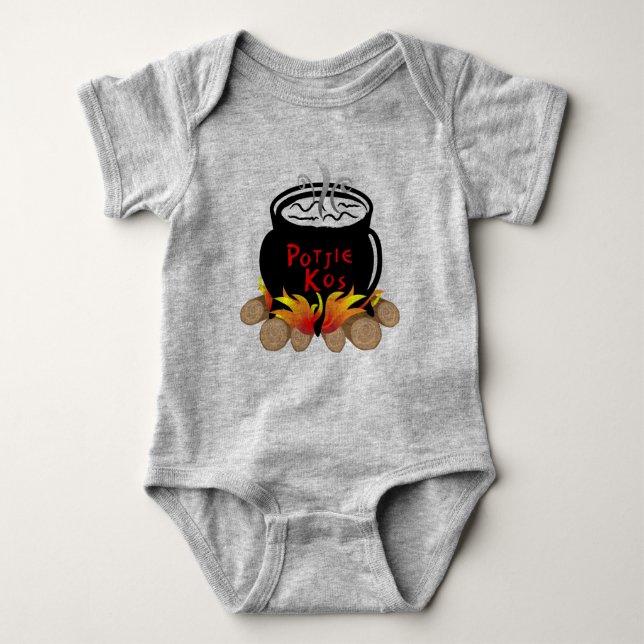 Baby Potjie Kos One Piece Bodysuit (Front)