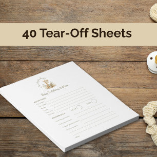  Baby Prediction Game New Chapter Begins Tear Off Notepad