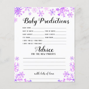 Baby Predictions & Advice - Baby It's Cold Outside Flyer