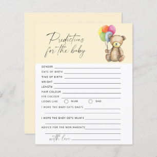 Baby predictions and advice Bear baby game