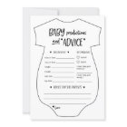 Baby Predictions and Advice Cards
