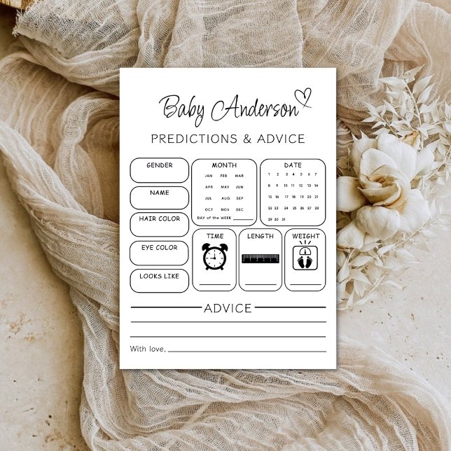 Baby Predictions and Advice Cards (Creator Uploaded)
