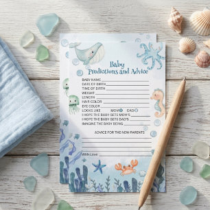 Baby Predictions and Advice Under the Sea baby sho