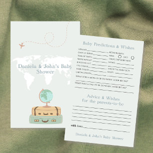 Baby Predictions and Wishes Adventure Baby Shower Flyer