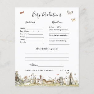 Baby Predictions Baby Shower Game