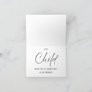 Baby & Pregnancy Announcement to Grandfather