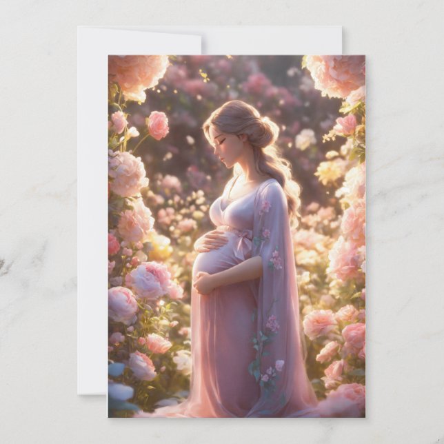 baby pregnancy invitation card (Front)