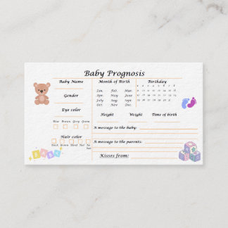 Baby Prognosis Enclosure Card