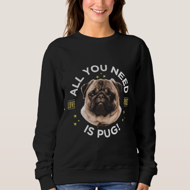 Baby Pug Classic T-Shirt 185 Sweatshirt (Front)