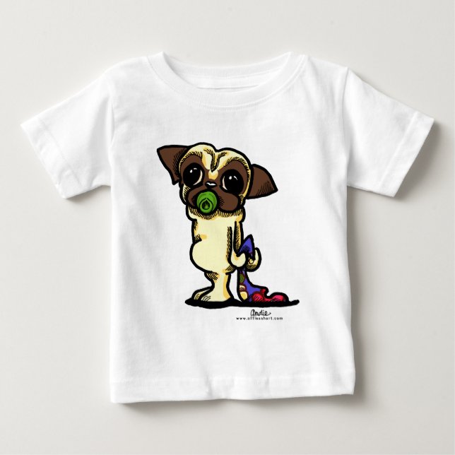 baby PUG {fawn} T-Shirt (Front)
