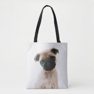 Baby Pug Portrait Tote Bag