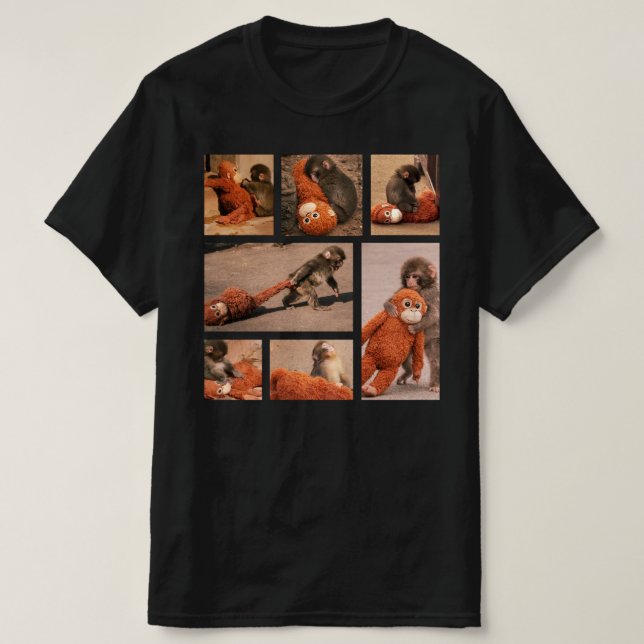 Baby Punch Monkey , Lonely Punch Monkey T-Shirt (Design Front)