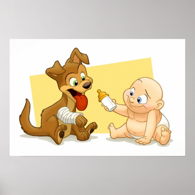 Baby & Puppy Print (Front)