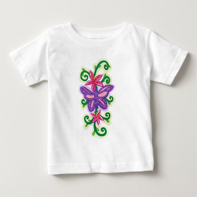 Baby purple butterfly shirt (Front)