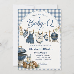 Baby-Q   A Backyard Barbecue Baby Shower Invitation