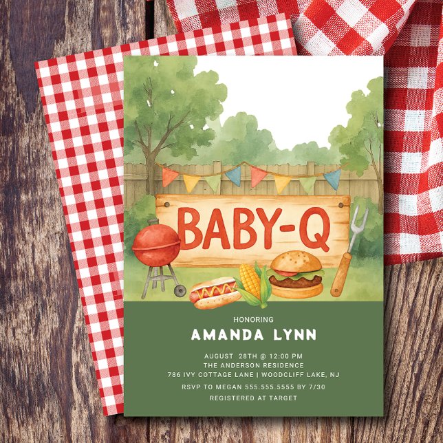 Baby Q  Baby Shower  Invitation (Creator Uploaded)