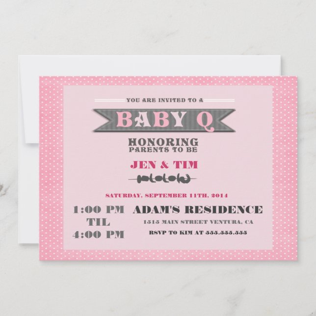 BaBy Q Baby Shower Invitation (Front)