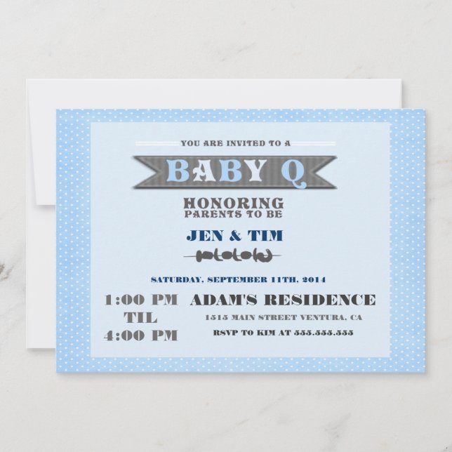 BaBy Q Baby Shower Invitation (Front)