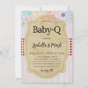 Baby-Q Barbecue Baby Shower Invitation