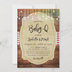 Baby-Q Barbecue Baby Shower Invitation