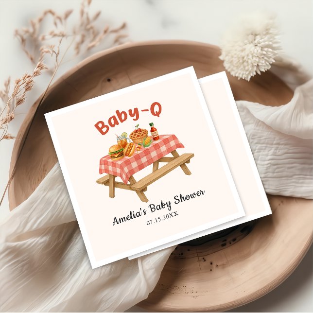 Baby Q Barbecue Baby Shower Napkins (Creator Uploaded)
