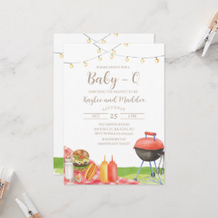 Baby-Q BBQ Baby Shower Invitation