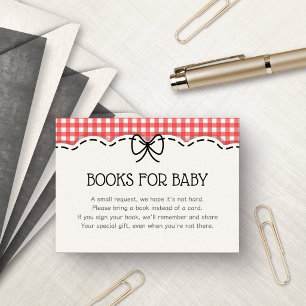 Baby-Q BBQ Couples Shower Diaper Raffle Enclosure Card
