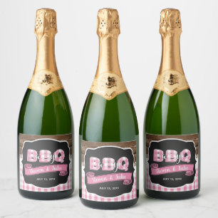 Baby Q Champagne Label - Light Pink