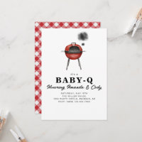 Baby-Q Cookout Baby Shower Invitation