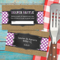 Baby Q Diaper Raffle Ticket small quantity