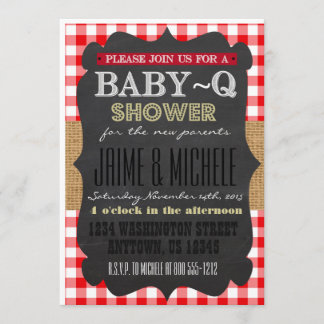 Baby-Q Invitation 5x7