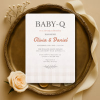 Baby Q Rustic Couples Baby Shower 
