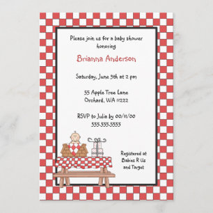 Baby Q Shower Invitation Boy with light skin