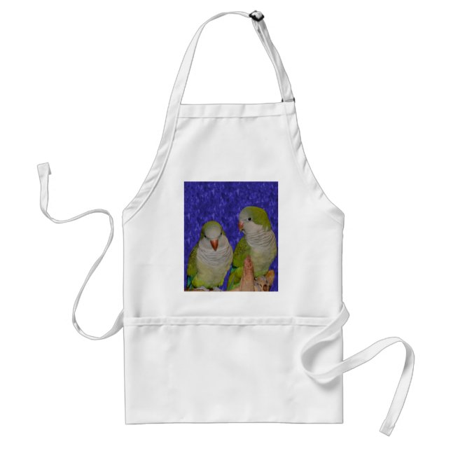 Baby Quaker Parrot Pair Animal Apron (Front)