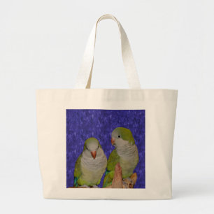Baby Quaker Parrot Pair Animal Tote Bag