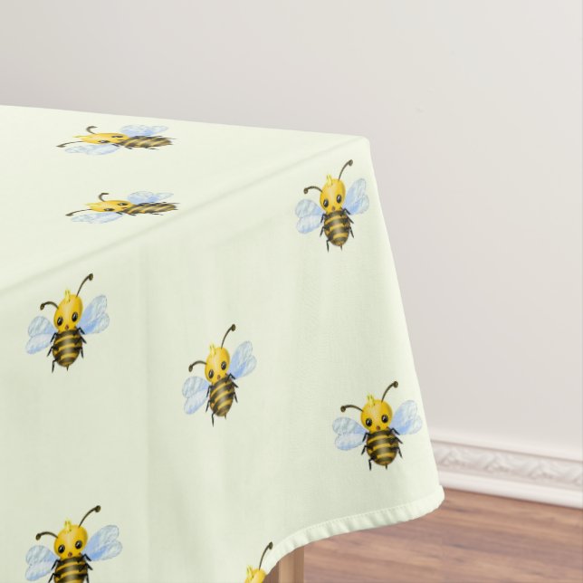 Baby Queen Bee Tablecloth - Your Colours (In Situ)