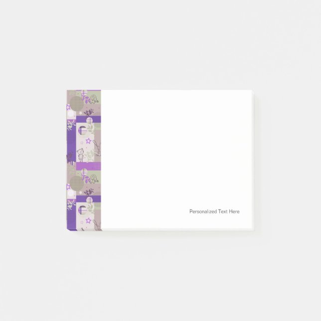 Baby Quilt Pattern Post-it Notes (Front)