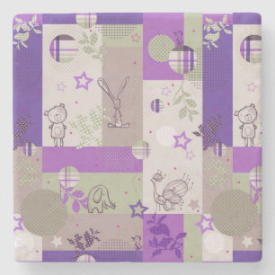 Baby Quilt Pattern Stone Coaster