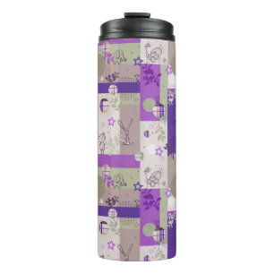 Baby Quilt Pattern Thermal Tumbler