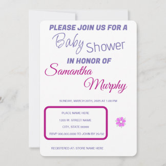 Baby Rabbit | Baby Shower Invitation