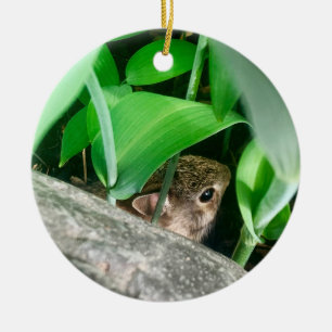 Baby Rabbit Ceramic Tree Decoration