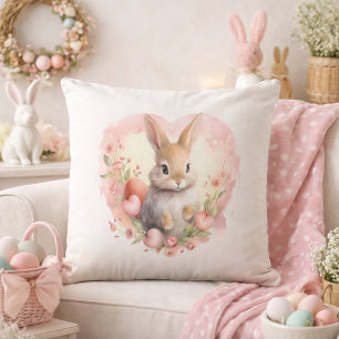 Baby Rabbit Heart Cushion