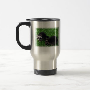Baby Raccoons Travel Mug