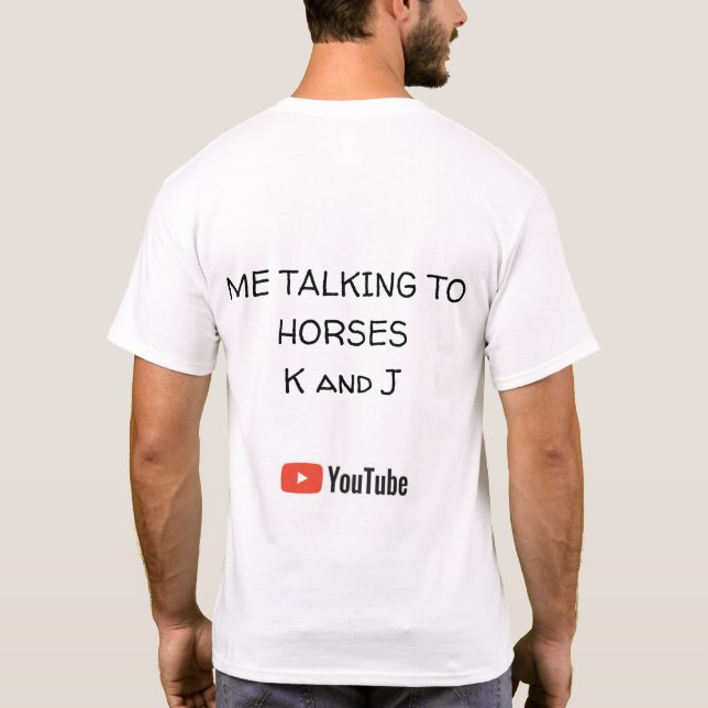 BABY RACEHORSE MARE JAIMIE, YOU TUBE SHIRT  (Back)