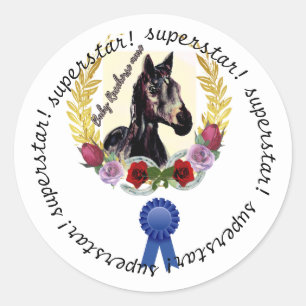baby racehorse mare winning sticker